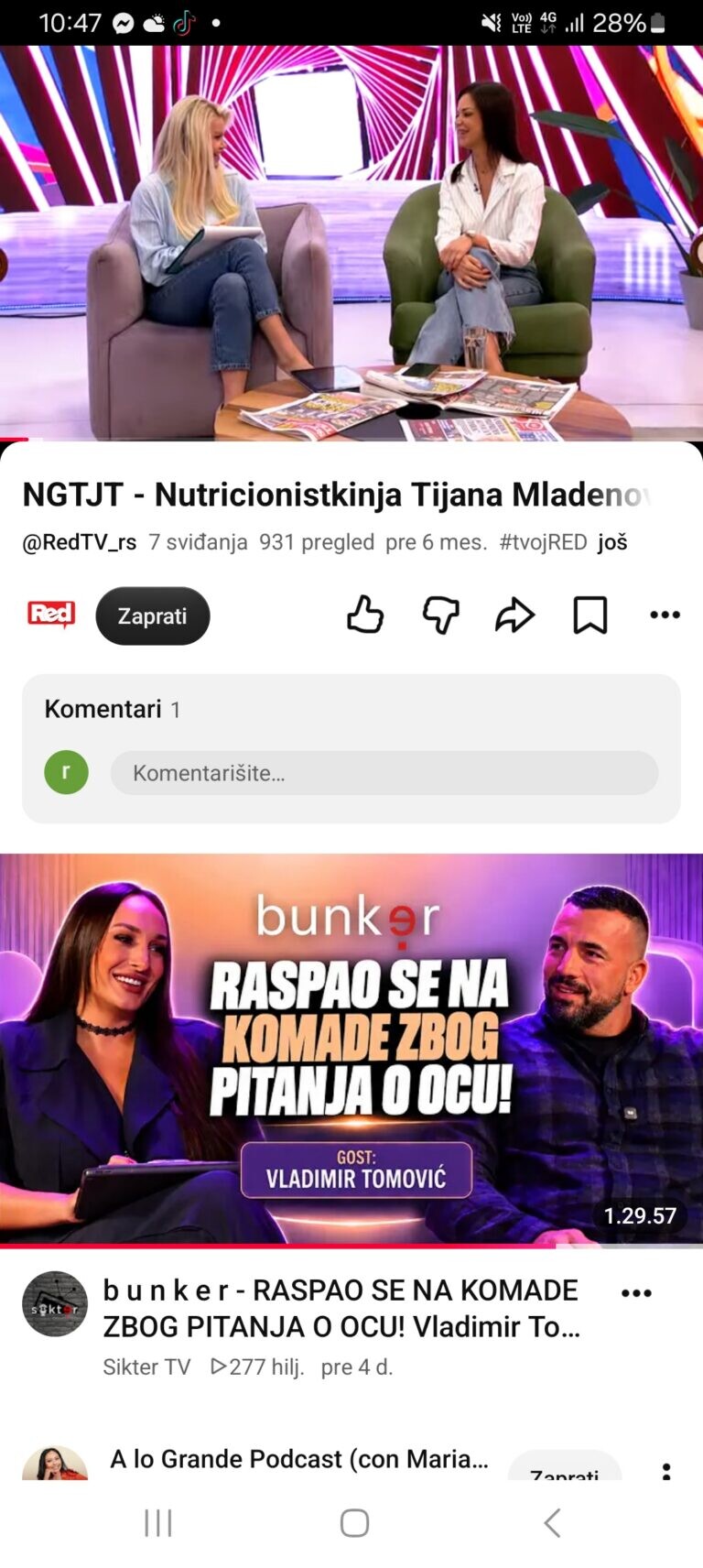 Prilog uz prijavu o licu Tijana Mladenović Itm.fit